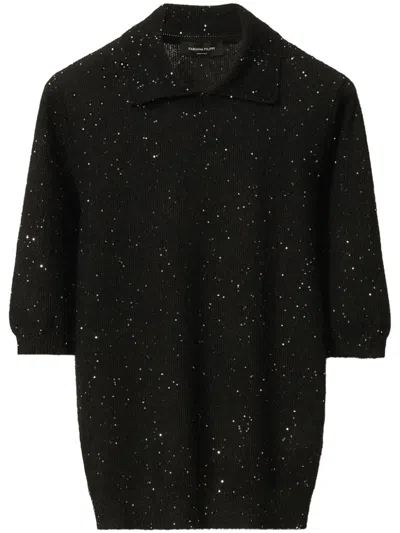 FABIANA FILIPPI KNITTED POLO TOP