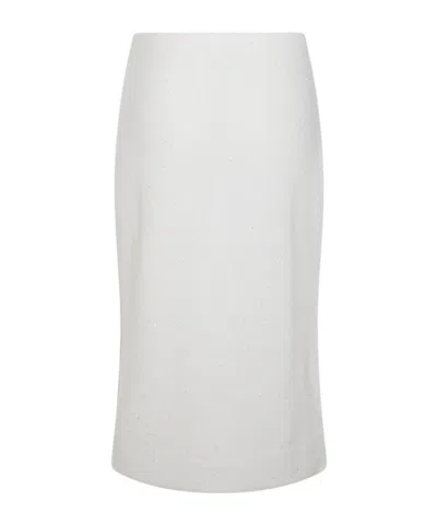 FABIANA FILIPPI FABIANA FILIPPI SEQUIN-EMBELLISHED KNITTED PENCIL SKIRT