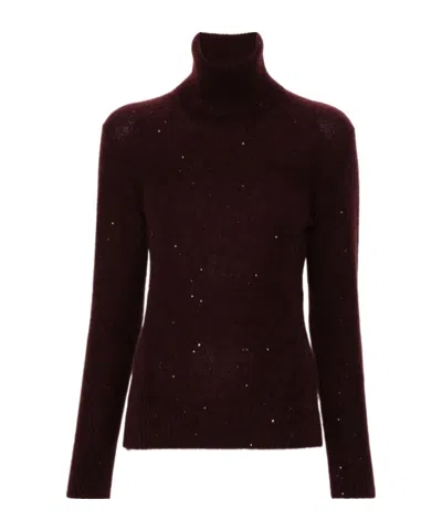 FABIANA FILIPPI FABIANA FILIPPI SEQUIN EMBELLISHED TURTLENECK JUMPER