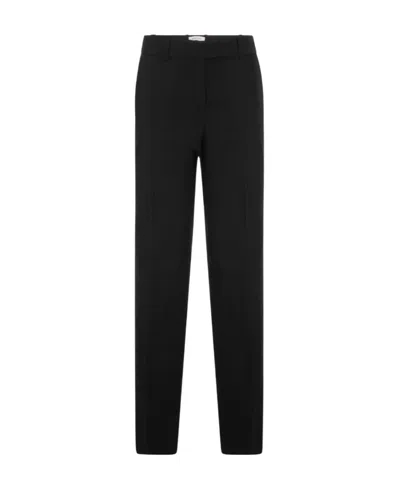 FABIANA FILIPPI MID-WAIST CASUAL PANTS WITH CREASE DESIGN