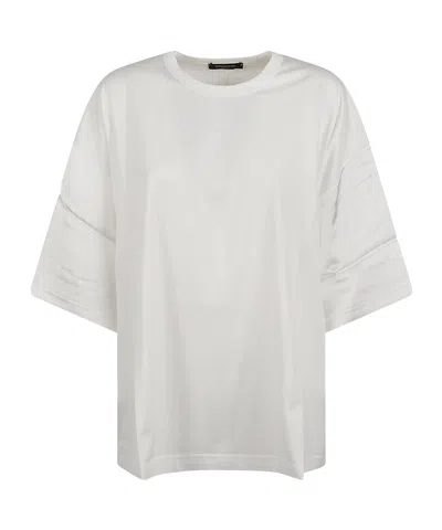 FABIANA FILIPPI OPEN-NECKED BLACK SHIRT