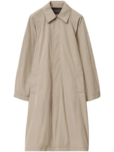 FABIANA FILIPPI POINTED-COLLAR TRENCH COAT