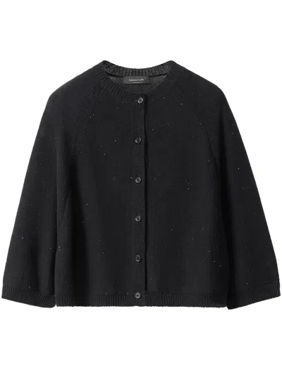 FABIANA FILIPPI SEQUIN-DETAIL CARDIGAN