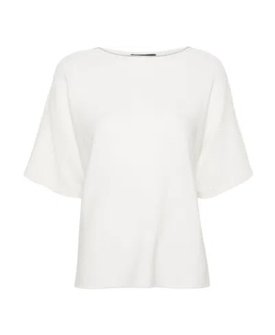 FABIANA FILIPPI FABIANA FILIPPI BEADED-TRIM WIDE-NECK KNITTED BLOUSE