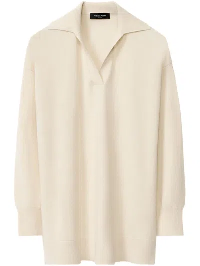 FABIANA FILIPPI SPLIT-NECK SWEATER