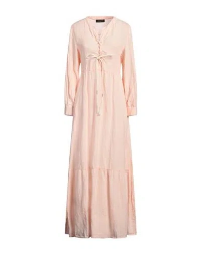 FABIANA FILIPPI FABIANA FILIPPI TERRA WOMAN MAXI DRESS PINK SIZE 10 LINEN