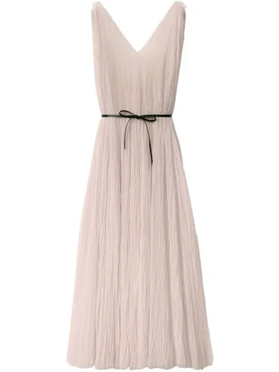 FABIANA FILIPPI TIE-FASTENING MIDI DRESS