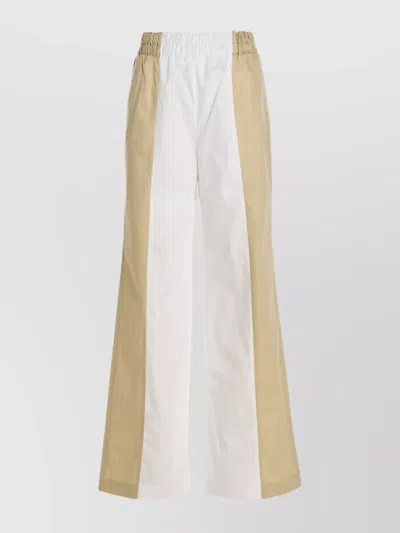 FABIANA FILIPPI TWO-TONE WIDE-LEG TROUSERS