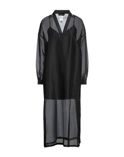 FABIANA FILIPPI FABIANA FILIPPI WOMAN MIDI DRESS BLACK SIZE 10 POLYESTER, ELASTANE