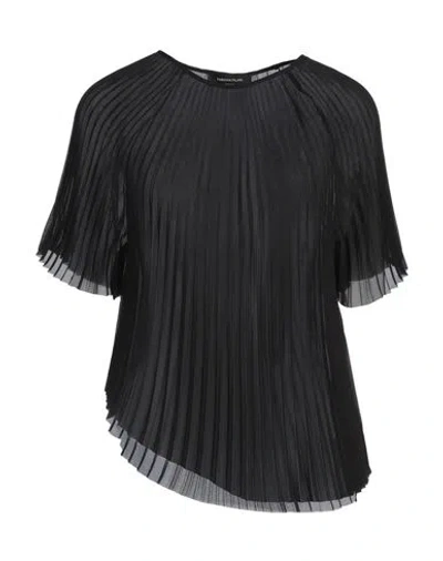FABIANA FILIPPI FABIANA FILIPPI WOMAN TOP BLACK SIZE 6 POLYESTER