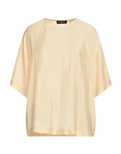 FABIANA FILIPPI FABIANA FILIPPI WOMAN TOP YELLOW SIZE 12 VISCOSE, CUPRO