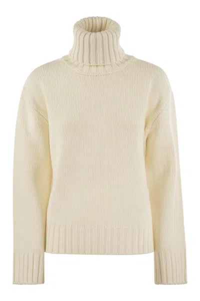 FABIANA FILIPPI FABIANA FILIPPI WOOL, SILK AND CASHMERE BLEND TURTLENECK SWEATER