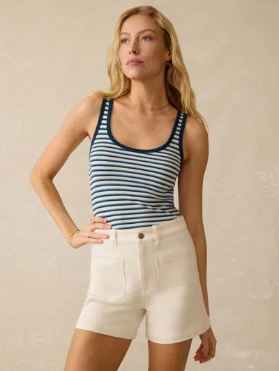 FAHERTY STRETCH TERRY PATCH POCKET SHORT