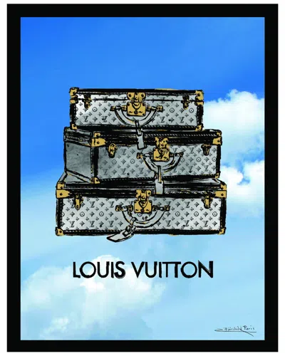FAIRCHILD PARIS LOUIS VUITTON TRUNKS IN THE CLOUDS FRAMED PRINT