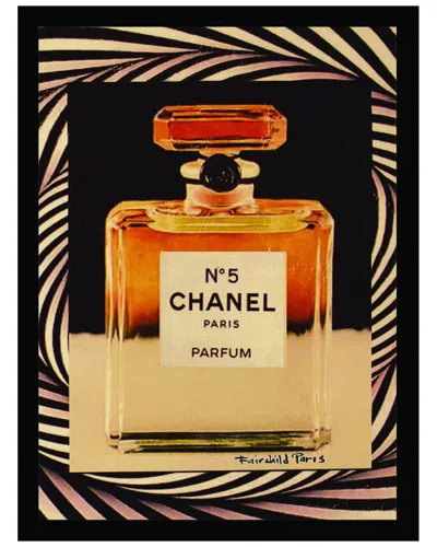 FAIRCHILD PARIS VINTAGE SPIRAL CHANEL BOTTLE FRAMED PRINT