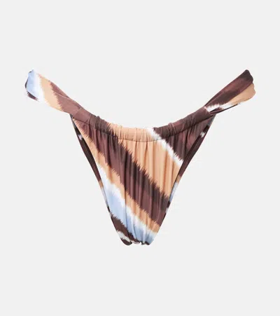 FAITHFULL ANDEZ STRIPED BIKINI BOTTOMS