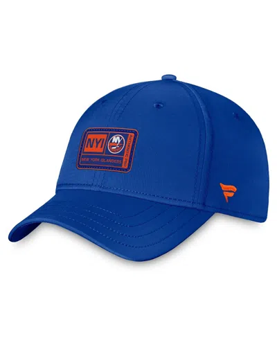 FANATICS BRANDED MEN'S ROYAL NEW YORK ISLANDERS AUTHENTIC PRO TRAINING CAMP FLEX HAT