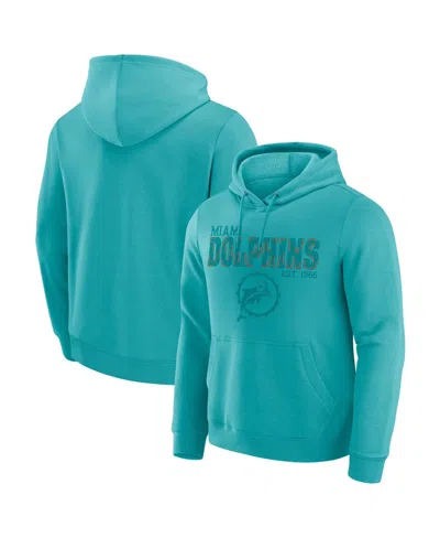 FANATICS DARIUS RUCKER COLLECTION BY FANATICS MEN'S AQUA MIAMI DOLPHINS FADED HOODIE