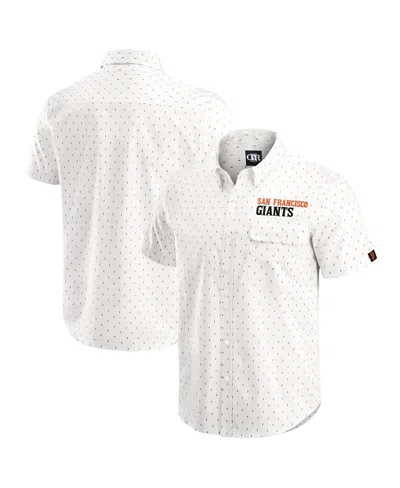FANATICS DARIUS RUCKER COLLECTION BY FANATICS MEN'S CREAM SAN FRANCISCO GIANTS PRINTED BUTTON-DOWN SHIRT