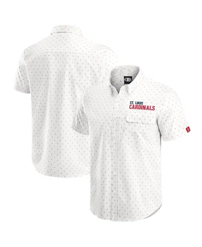 FANATICS DARIUS RUCKER COLLECTION BY FANATICS MEN'S CREAM ST. LOUIS CARDINALS PRINTED BUTTON-DOWN SHIRT