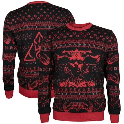 FANATICS DIABLO IV E-SPORTS GAMING UGLY HOLIDAY SWEATER SWEATSHIRT DIABLO JNX LILITH