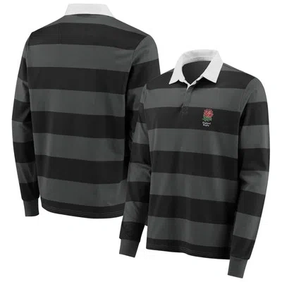 FANATICS ENGLAND RUGBY STRIPED SHIRT TOP TEE LONG SLEEVE MENS