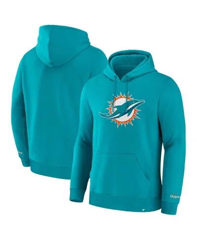 FANATICS MEN'S AQUA MIAMI DOLPHINS LEGACY FLEECE PULLOVER HOODIE