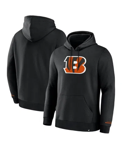 FANATICS MEN'S BLACK CINCINNATI BENGALS LEGACY FLEECE PULLOVER HOODIE