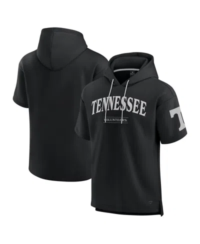 FANATICS MEN'S BLACK TENNESSEE VOLUNTEERS READY SHORT SLEEVE PULLOVER HOODIE