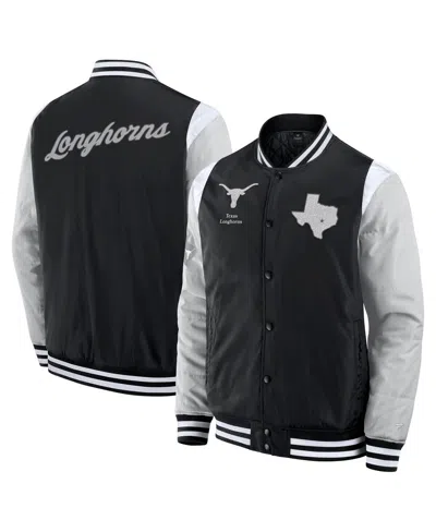 FANATICS MEN'S BLACK TEXAS LONGHORNS ELEMENTSÂ ELITE FULL-SNAP JACKET