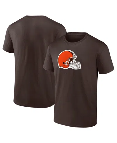 FANATICS MEN'S BROWN CLEVELAND BROWNS EVERGREEN PRIMARY LOGO T-SHIRT