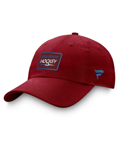 FANATICS MEN'S BURGUNDY COLORADO AVALANCHE AUTHENTIC PRO PRIME ADJUSTABLE HAT
