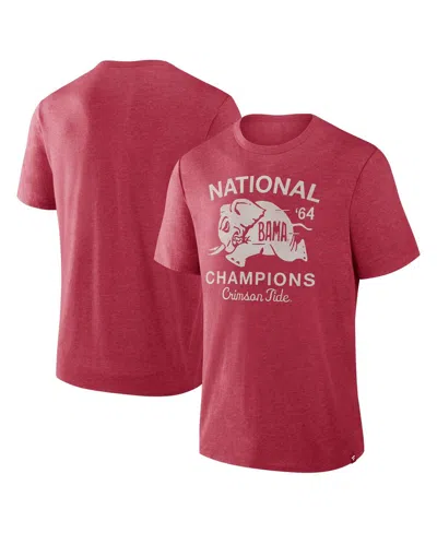 FANATICS MEN'S CRIMSON ALABAMA CRIMSON TIDE DYNAMIC SHOWDOWN TRI-BLEND T-SHIRT