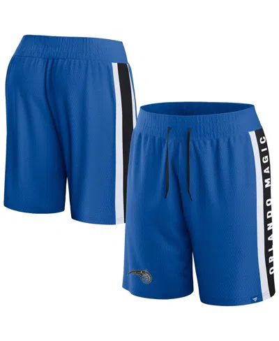FANATICS MEN'S FANATICS BLUE ORLANDO MAGIC REFEREE ICONIC MESH SHORTS