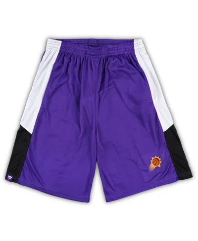 FANATICS MEN'S FANATICS PURPLE PHOENIX SUNS BIG AND TALL CHAMPION RUSH PRACTICE SHORTS
