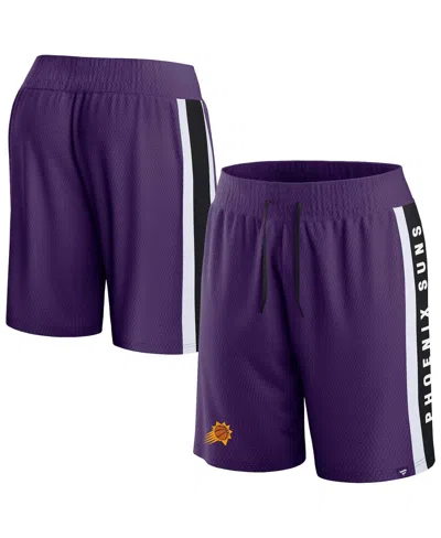 FANATICS MEN'S FANATICS PURPLE PHOENIX SUNS REFEREE ICONIC MESH SHORTS