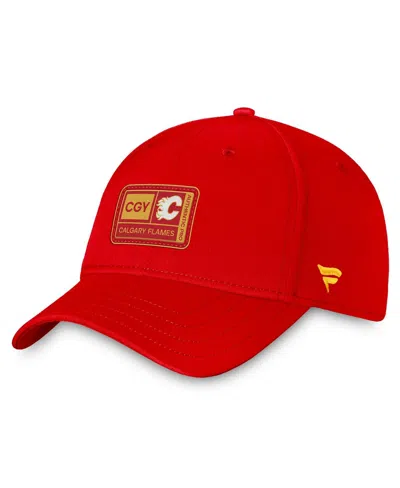 FANATICS MEN'S FANATICS RED CALGARY FLAMES AUTHENTIC PRO TRAINING CAMP FLEX HAT