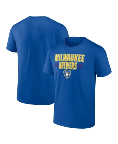 FANATICS MEN'S FANATICS ROYAL MILWAUKEE BREWERS CLOSE VICTORY T-SHIRT