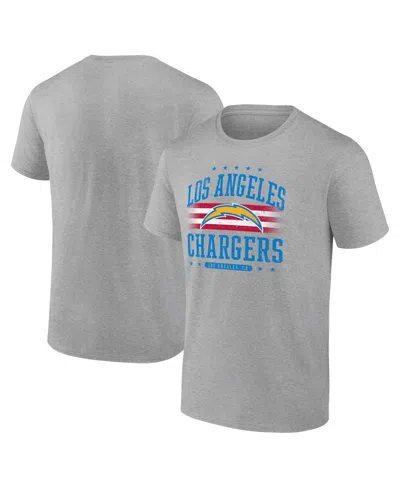 FANATICS MEN'S GRAY LOS ANGELES CHARGERS AMERICANA T-SHIRT