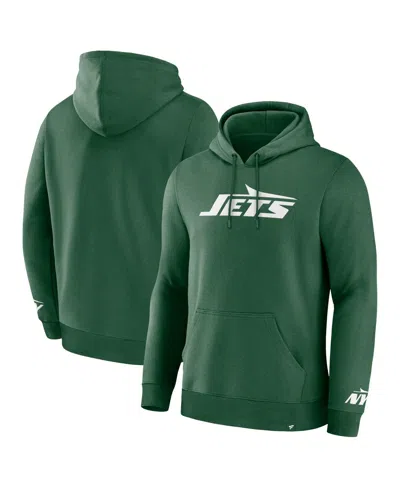 FANATICS MEN'S GREEN NEW YORK JETS LEGACY FLEECE PULLOVER HOODIE
