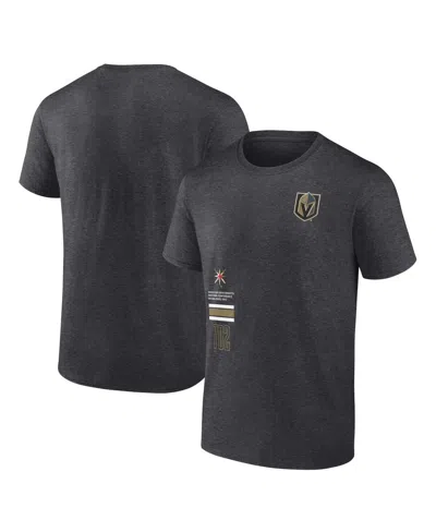 FANATICS MEN'S HEATHER CHARCOAL VEGAS GOLDEN KNIGHTS REPRESENT T-SHIRT