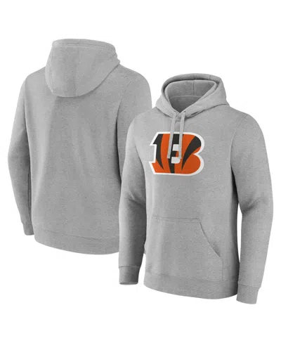 FANATICS MEN'S HEATHER GRAY CINCINNATI BENGALS DELIVER FLEECE PULLOVER HOODIE