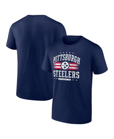 FANATICS MEN'S NAVY PITTSBURGH STEELERS AMERICANA T-SHIRT