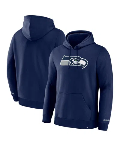 FANATICS MEN'S NAVY SEATTLE SEAHAWKS LEGACY FLEECE PULLOVER HOODIE