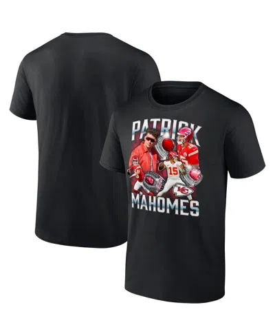 FANATICS MEN'S PATRICK MAHOMES BLACK KANSAS CITY CHIEFS NOTORIOUS PLAYER GRAPHIC T-SHIRT