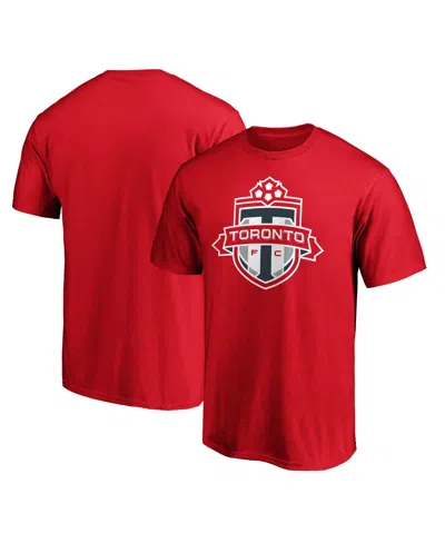 FANATICS MEN'S RED TORONTO FC LOGO T-SHIRT