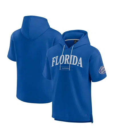 FANATICS MEN'S ROYAL FLORIDA GATORS READY SHORT SLEEVE PULLOVER HOODIE