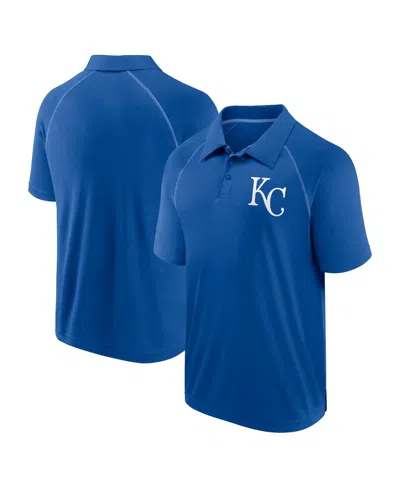 FANATICS MEN'S ROYAL KANSAS CITY ROYALS STRONG ALONE RAGLAN POLO