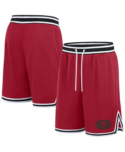 FANATICS MEN'S SCARLET SAN FRANCISCO 49ERS ELEMENTS FUTURE GROUND SHORTS