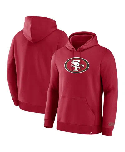 FANATICS MEN'S SCARLET SAN FRANCISCO 49ERS LEGACY FLEECE PULLOVER HOODIE